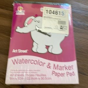 5 ART STREET WATERCOLOR & MARKER Paper Pad